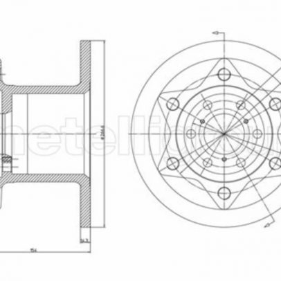 TARCZE HAMULCOWE METELLI 23-0342